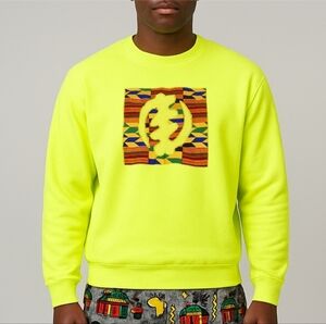 Vibrant Neon Sweatshirt with Graphic Design